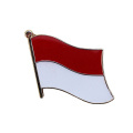 Free sample bulk cheap metal silver plated country flag enamel epoxy custom indonesia lapel pin for sale